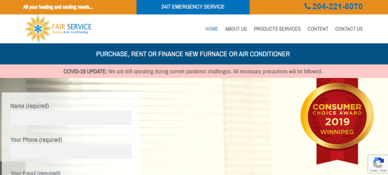 Fair Service Heating and Air Conditioning Ltd