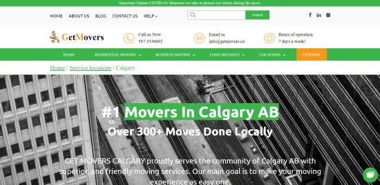 Get Movers Calgary AB Moving Company