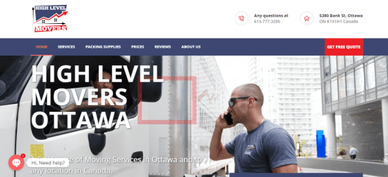 High Level - Movers Ottawa