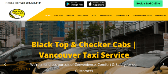Black Top Checker Cabs