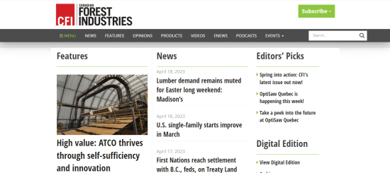 Canadian Forest Industries 