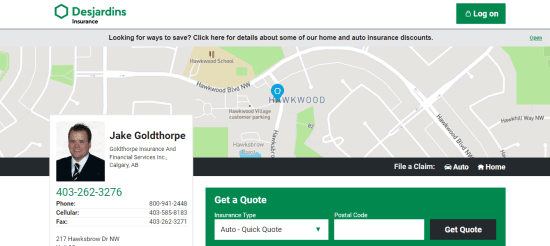 Jake Goldthorpe Desjardins Insurance Agent