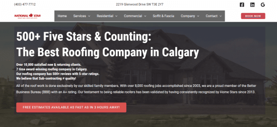 National Star Roofing Inc