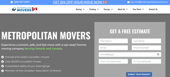 Metropolitan Movers Kitchener 