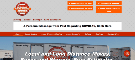 Paul's Moving and Labour Services Ltd