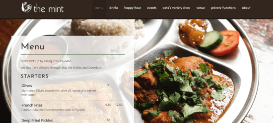 The Mint Restaurant 