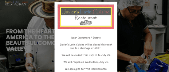 Javier's Latin Cuisine Restaurant 