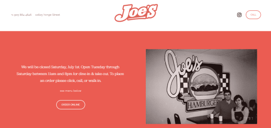 Joe's Hamburgers 