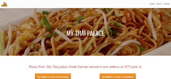My Thai Palace North Bay 