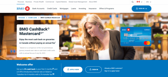 BMO CashBack Mastercard