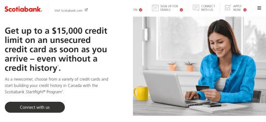 Scotia Momentum No-Fee Visa Card (for students)