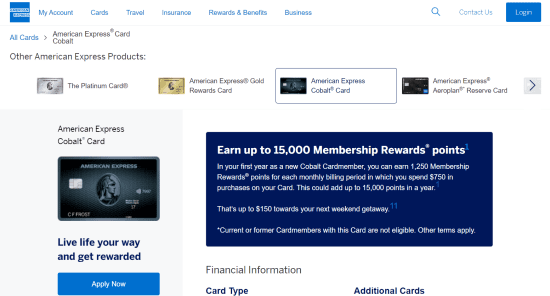 American Express Cobalt