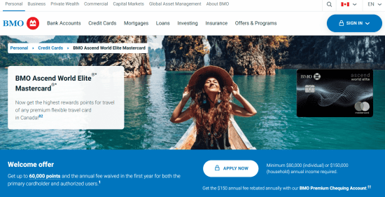 BMO Ascend World Elite Mastercard