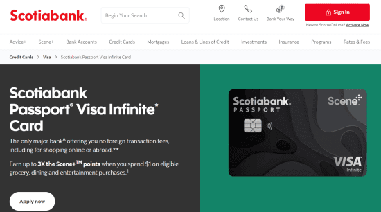 Scotiabank Passport Visa Infinite